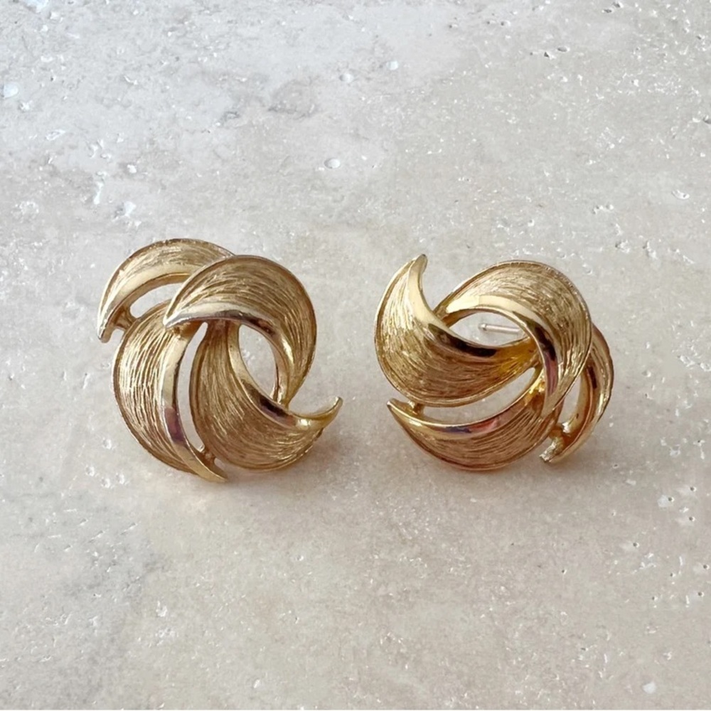 Vintage Givenchy Stud Statement Earrings - image 2